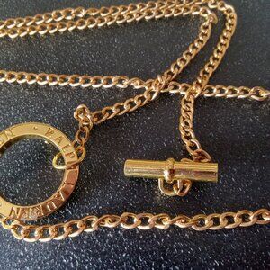 Ralph Lauren Goldtone Toggle Belt/Necklace